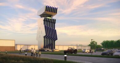 Presentan el diseño de la nueva y poco convencional Torre de Control del Aeropuerto Municipal de Columbus